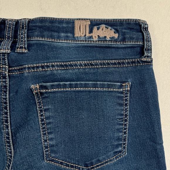 Kut From The Kloth Viv Toothpick Skinny Jeans Womens Size 6 Dark Blue Low Rise - Picture 14 of 14